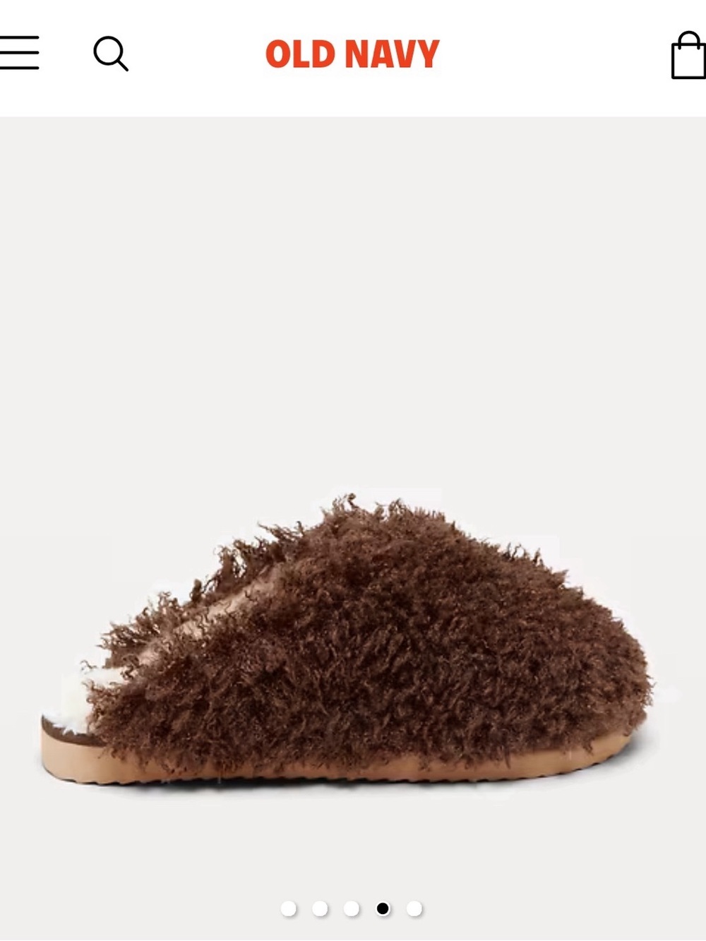 NWT Old Navy Indoor/outdoor Fluffy Slippers in Chocolate 🤎